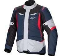 Alpinestars ST-1 waterproof Motorcycle Textile Jacket, black-red-blue, size 2XL for Men