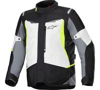 Alpinestars ST-1 waterproof Motorcycle Textile Jacket, dark grey/black/neon yellow, size 4XL