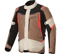 Alpinestars ST-1 WP Dark Khaki Sand Black Red Fluo Motorcycle Jacket GhostBikes