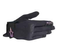 Alpinestars Stated Air Ladies Motorcycle Textile Gloves Black / Yellow / Pink