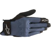 Alpinestars Stated Motorcycle Motorbike Textile Air Gloves - Dark Blue / Black