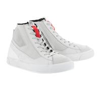 Alpinestars Stated Motorbike Motorcycle Shoes - White/Cool Grey