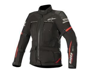 Alpinestars Stella Andes Pro Drystar Tech-Air Ladies Motorcycle Textile Jacket, black-red, size S for Women