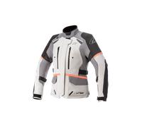 Alpinestars Stella Andes V3 Drystar Womens Motorbike Jacket - Ice Gray Dark Gray Black Coral Small