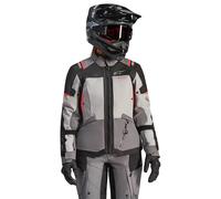 Alpinestars Stella Andes V4 Drystar waterproof Ladies Motorcycle Textile Jacket, dark grey/black/orange, size S