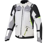 Alpinestars Stella Andes V4 Drystar waterproof Ladies Motorcycle Textile Jacket, black-grey-yellow, size L for Women