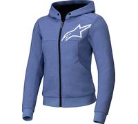 Alpinestars Stella Chrome V2 Sport Ladies Motorcycle Zip Hoodie, blue, size XXL