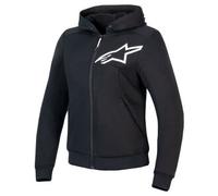 Alpinestars Ladies Stella Chrome V2 Motorcycle Sport Hoodie - Black / White