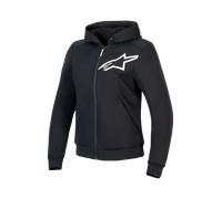 Alpinestars Stella Chrome V2 Sport Ladies Motorcycle Zip Hoodie, black, size XL
