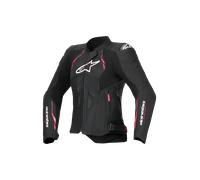 Alpinestars Stella Dusk Ladies Motorcycle Leather Jacket, black-pink, size 46 for Women