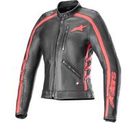 Alpinestars Stella Dyno Leather Jacket - Black/Red