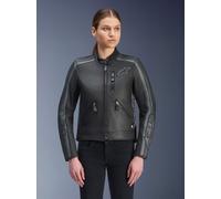 Alpinestars Stella Dyno Leather Jacket - Black / Tar Grey / Dark Grey