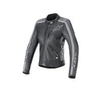 Alpinestars Stella Dyno Leather MC Jacket Women Black/Tar Grey/Dark GreyS Black,Tar Grey,Dark Grey