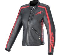 Alpinestars Stella Dyno Leather Womens Jackets Lg Black/Haute Red