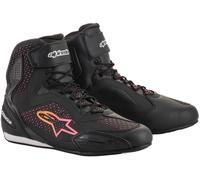 Alpinestars Stella Faster 3 Rideknit Ladies Motorcycle Shoes, black-pink-yellow, size 38 for Women