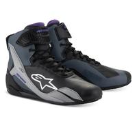 Alpinestars Stella Faster 4 Motorcycle Motorbike Shoes Black Gray Violet (1839)