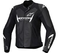Alpinestars Stella Faster V3 Ladies Motocycle Leather Jacke, black/white, size 40