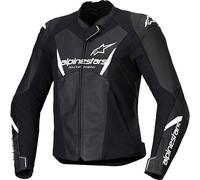 Alpinestars Stella Faster V3 Ladies Motocycle Leather Jacke, black-white, size 42 for Women