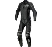Alpinestars Stella GP Plus Ladies Two Piece Motorcycle Leather Suit, black/grey, size 42