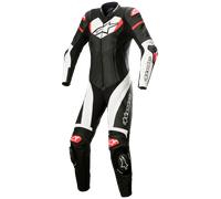 Alpinestars Stella GP Plus Ladies 1-Piece Motorcycle Leather Suit, black-white-red, size 48 for Women