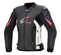 Alpinestars Stella GP Plus V4 Leather Jacket - Black/White/Diva Pink