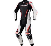 Alpinestars Stella GP-R7 Ladies Two Piece Motorcycle Leather Suit, black/white/red, size 38