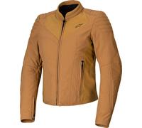 Alpinestars Stella Isla WR Motorcycle Motorbike Jacket - Brown / Light Gold