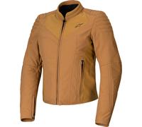 Alpinestars Stella Isla WR Motorcycle Motorbike Jacket - Brown / Light Gold