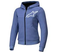 Alpinestars Stella Ladies Chrome V2 Sport Motorcycle Hoodie Blue Violet White