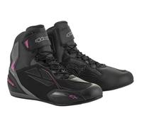 Alpinestars Stella Ladies Faster-3 DryStar Motorcycle Boots Black Grey Fuchsia