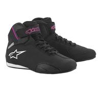 Alpinestars Stella Ladies Sektor Short Motorcycle Sneakers Shoes Black Fuschsia