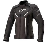 Alpinestars Stella T-Jaws V3 Waterproof Ladies Motorcycle Textile Jacket, black-white, size 2XL for Women