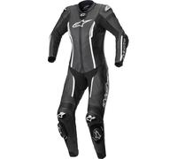 Alpinestars Stella Missile V2 One Piece Motorcycle Ladies Leather Suit, black/white, size 48