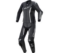 Alpinestars Stella Missile V2 Two Piece Womens Leather Suit, black-white, size 48
