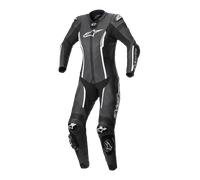 Alpinestars Stella Missile V2 One Piece Motorcycle Ladies Leather Suit, black-white, size 42 for Women