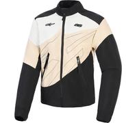 Alpinestars Stella Moshell Ladies Motorcycle Textile Jacket, black-white-beige, size S for Women