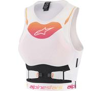 Alpinestars Stella Plasma Ladies Protector Shirt, white/orange, size L