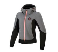 Alpinestars Stella Radium Tech Ladies Moto Motorcycle Hoodie Deep Grey / Black