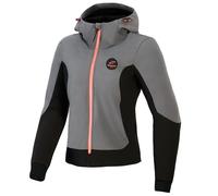 Alpinestars Stella Radium Tech Womens Motorcycle Riding Hoodie Jacket Grey Black