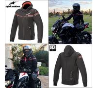 Alpinestars Stella Sektor Tech v2 Motorcycle Hoodie Reinforced Moped Jacket CE