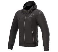 Alpinestars Stella Sektor V2 Tech Hoodie Womens Motorbike Jacket - Black Large