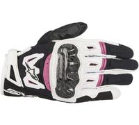 Alpinestars Stella SMX-2 Air Carbon V2 Leather Glove XS Black/White/Pink