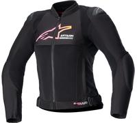 Alpinestars Stella SMX Air Perforated Ladies Motorcycle Textile Jacket, black/fuchsia, size S