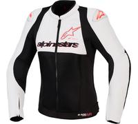 Alpinestars Stella SMX Air Perforated Ladies Motorcycle Textile Jacket, black-grey-white, size M for Women