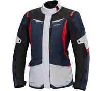 Alpinestars Stella ST-1 waterproof Ladies Motorcycle Textile Jacket, black-red-blue, size 2XL for Women