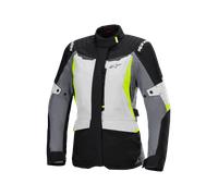 Alpinestars Stella ST-1 waterproof Ladies Motorcycle Textile Jacket, black-grey-yellow, size L for Women