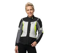 Alpinestars Stella ST-1 waterproof Ladies Motorcycle Textile Jacket, light grey/black/neon yellow, size L
