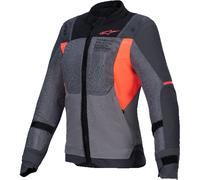 Alpinestars Stella ST-2 Air Ladies Motorcycle Textile Jacket, black-grey-orange, size XL for Women