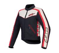 Alpinestars Stella T-Dyno WR Ladies Motorcycle Textile Jacket, black-red-beige, size L for Women