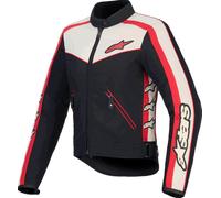 Alpinestars Stella T-Dyno WR Ladies Motorcycle Textile Jacket, cream/black/red, size XS